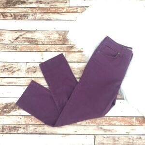 Vintage America Women's Classic Rise Straight Leg Jans Size 2/25 Stretch Purple
